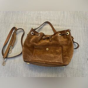Michael Kors, Greenwich, bucket bag- Brown Suede-w/ original tags/receipt
